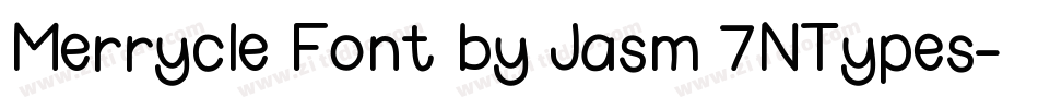 Merrycle Font by Jasm 7NTypes字体转换